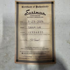 Eastman SB59 semi-hollow electric guitar goldburst finish certificate of authenticity documentation