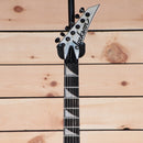 Jackson MJ Series Soloist SL2 electric guitar Snow White with pointed headstock and black fretboard