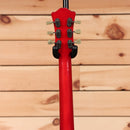 Eastman T64VRD semi-hollow electric guitar Antique Red with vintage-style tuning pegs