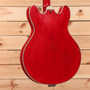 Eastman T64VRD semi-hollow electric guitar antique red with f-holes and maple neck