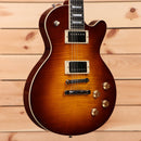 Eastman SB59 semi-hollow electric guitar Goldburst with dual humbucker pickups and flamed maple top