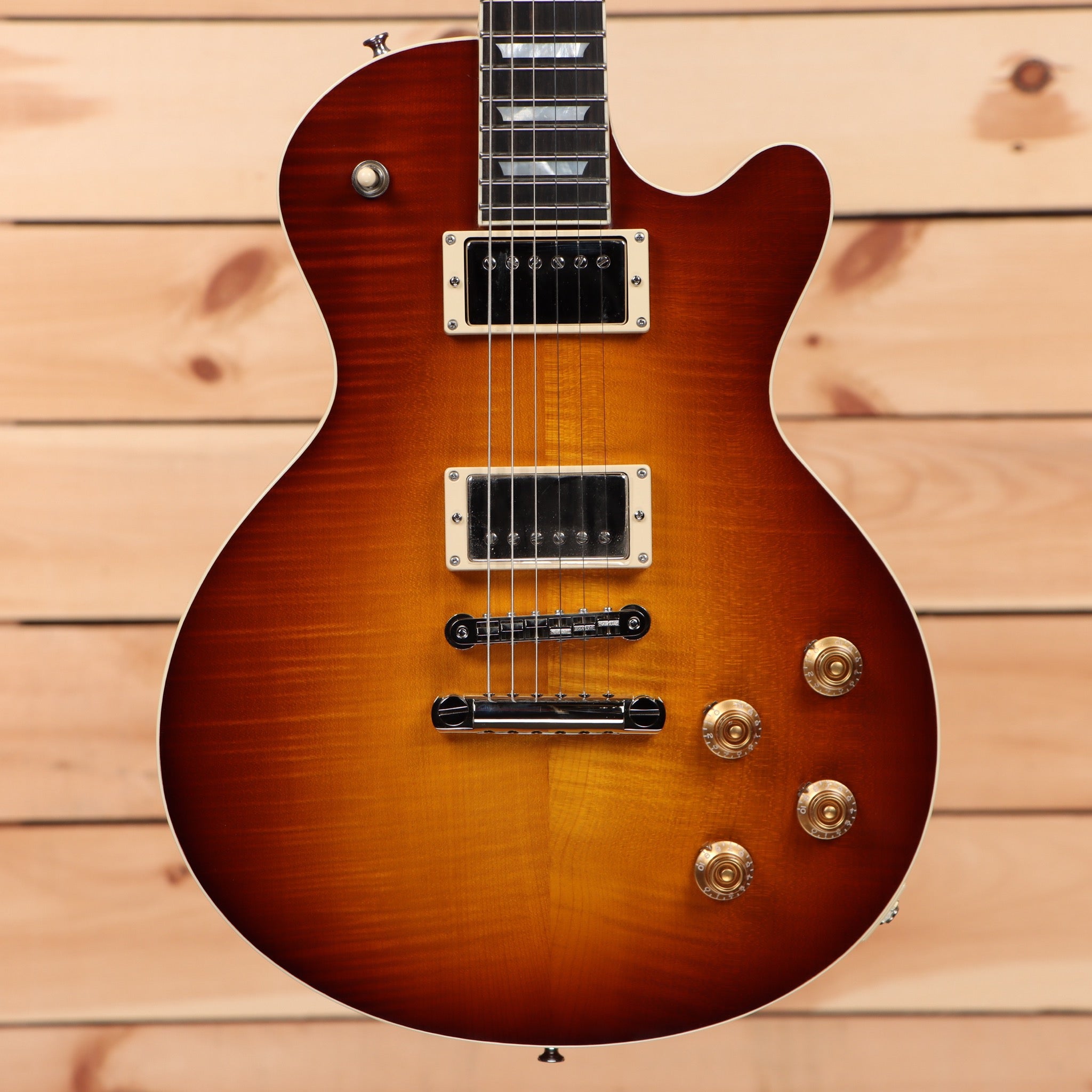 Eastman SB59 semi-hollow electric guitar Goldburst with dual humbucker pickups and f-holes