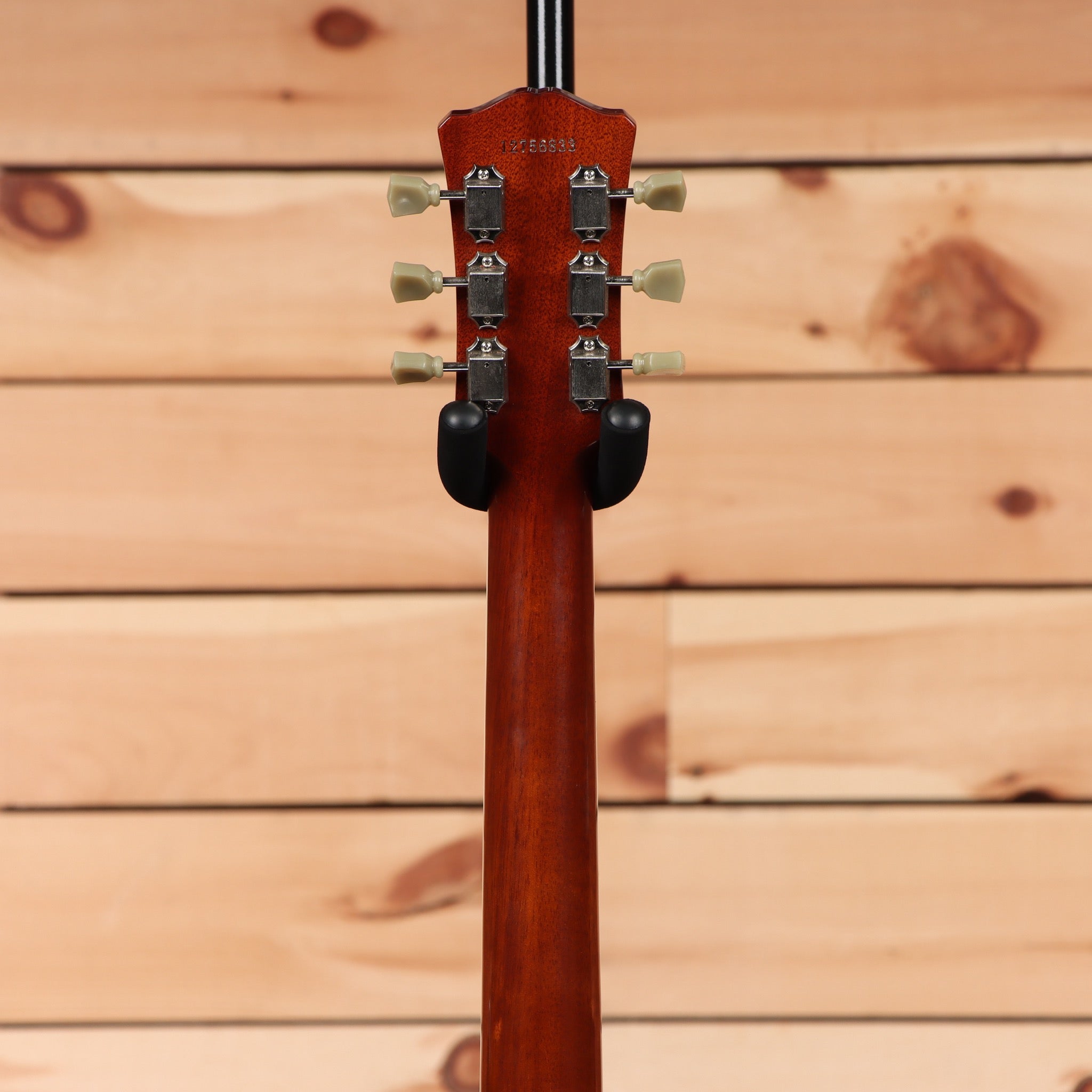 Eastman SB59 semi-hollow electric guitar goldburst finish with vintage-style tuning machines and black pickguard