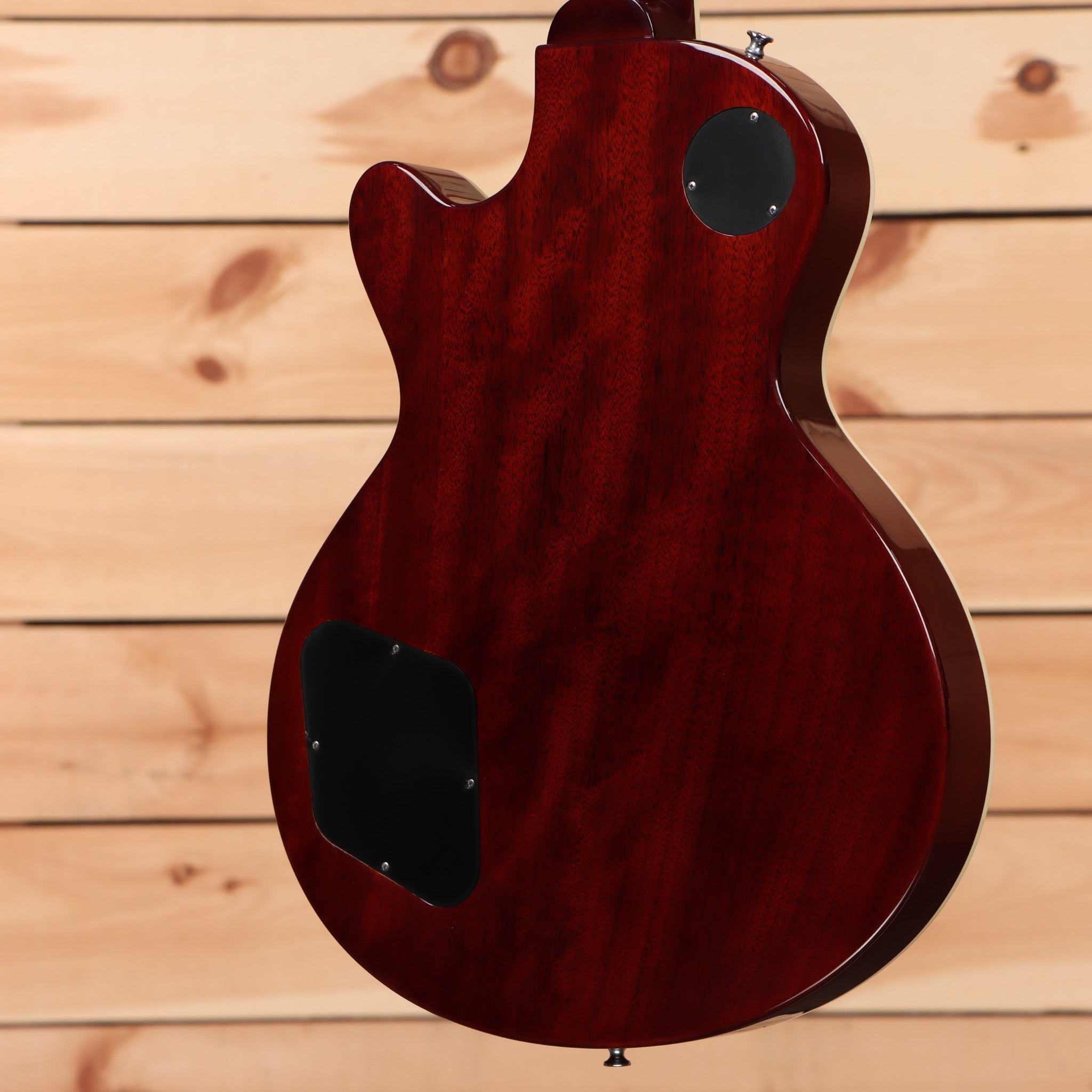 Eastman SB59 semi-hollow body electric guitar dark red finish with f-holes and black pickguards