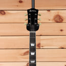 Eastman SB59 semi-hollow electric guitar sunburst finish with cream tuning pegs and block inlays
