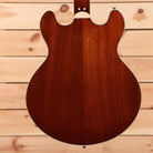 Eastman T185MX semi-hollow electric guitar Goldburst with maple neck and f-holes