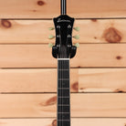 Eastman T185MX semi-hollowbody electric guitar Goldburst with cream tuning pegs and maple neck