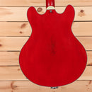 Eastman T64VRD semi-hollow electric guitar antique red with maple neck binding