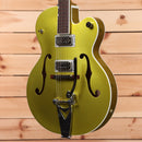 Gretsch G6120THR Brian Setzer Signature Hot Rod semi-hollow electric guitar Lime Gold with Bigsby tremolo