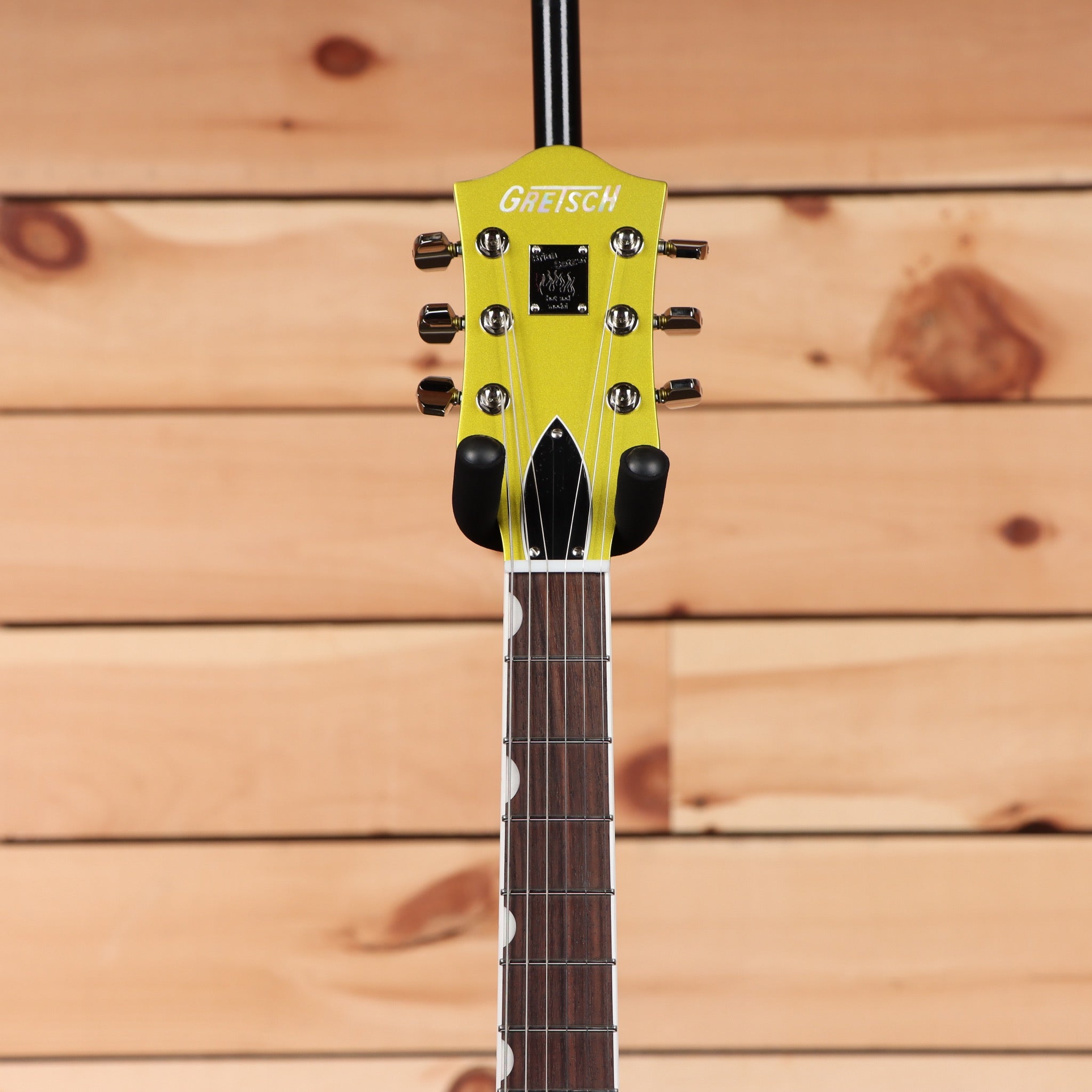 Gretsch G6120TH Brian Setzer Signature Hot Rod hollowbody electric guitar Lime Gold with Bigsby tremolo
