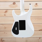 Jackson MJ Series Soloist SL2 electric guitar Snow White with humbucker pickups and sharp angular body design