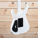 Jackson MJ Series Soloist SL2 electric guitar Snow White with dual black humbucker pickups