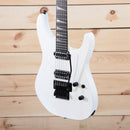 Jackson MJ Series Soloist SL2 electric guitar Snow White with dual humbucker pickups and Floyd Rose tremolo