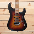 Charvel Guthrie Govan Signature MJ San Dimas SD24 electric guitar three-tone sunburst with humbucker pickups