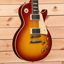 Gibson 1958 Les Paul Standard Reissue VOS electric guitar Washed Cherry Sunburst with dual humbuckers and gold hardware