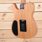 Fender Acoustasonic Player Telecaster electric guitar natural wood finish with black pickguard