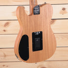 Fender Acoustasonic Player Telecaster electric guitar natural finish with singlecoil pickups and battery compartment