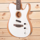 Fender Acoustasonic Player Telecaster electric guitar Arctic White with acoustic resonance chamber