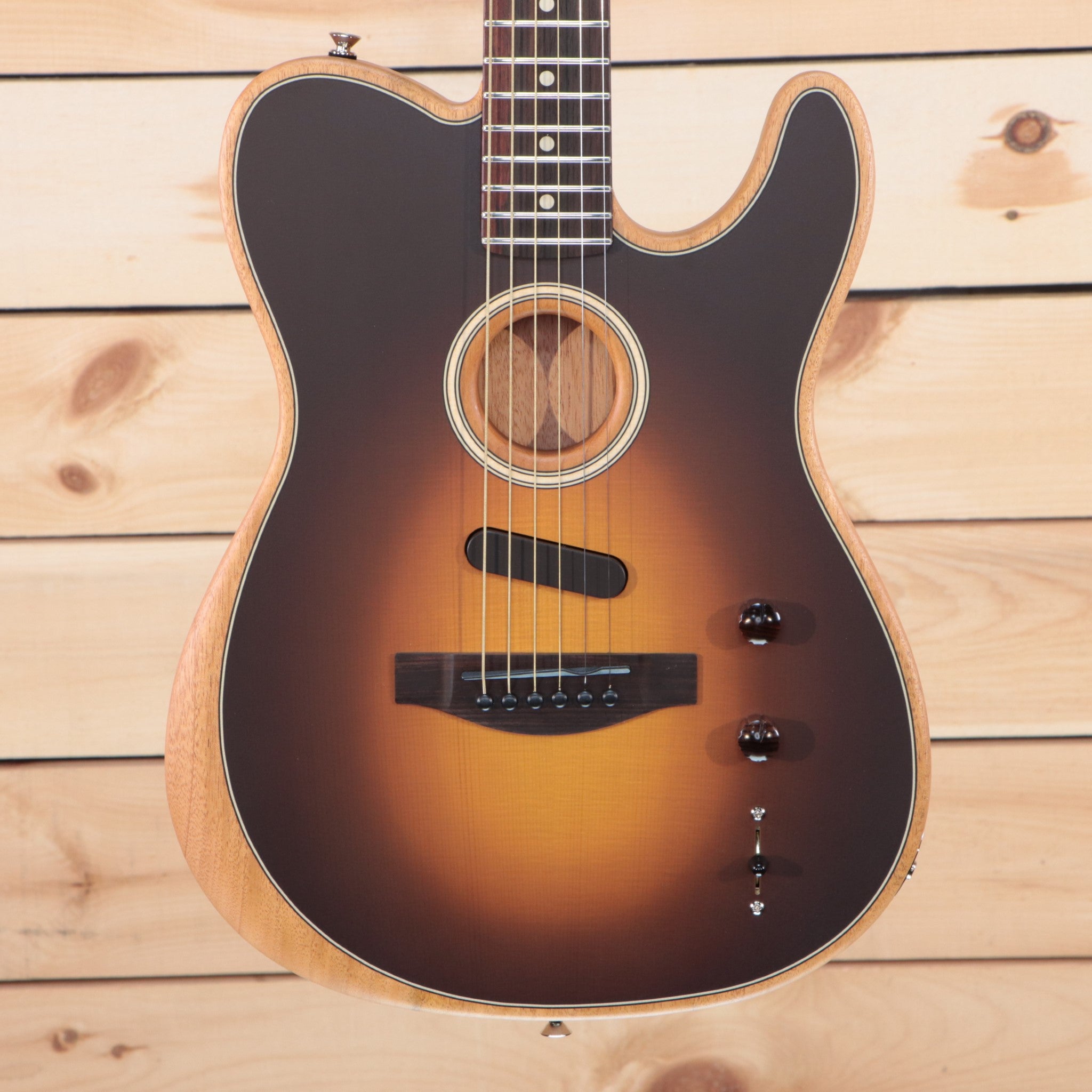 Fender Acoustasonic Player Telecaster electric guitar Shadow Burst with acoustic resonance chamber
