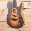 Fender Acoustasonic Player Telecaster electric guitar Shadow Burst with single-coil pickups and acoustic resonance chamber
