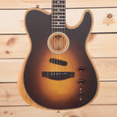 Fender Acoustasonic Player Telecaster semi-hollow electric guitar Shadow Burst with rosewood fretboard