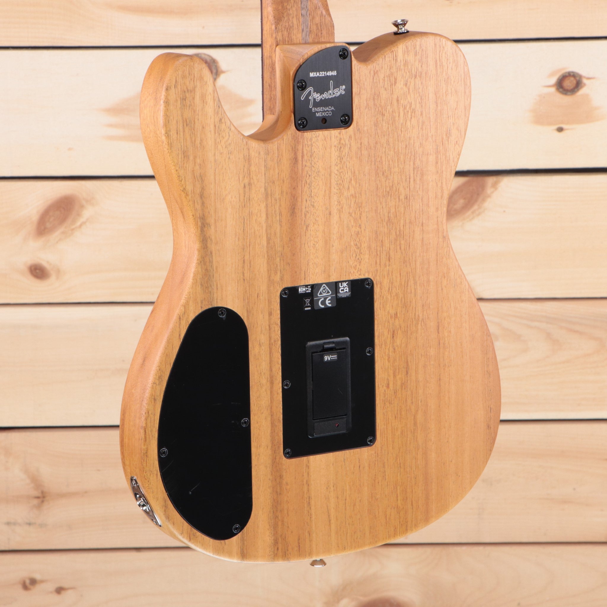 Fender Acoustasonic Player Telecaster electric guitar natural wood finish with integrated electronics cavity