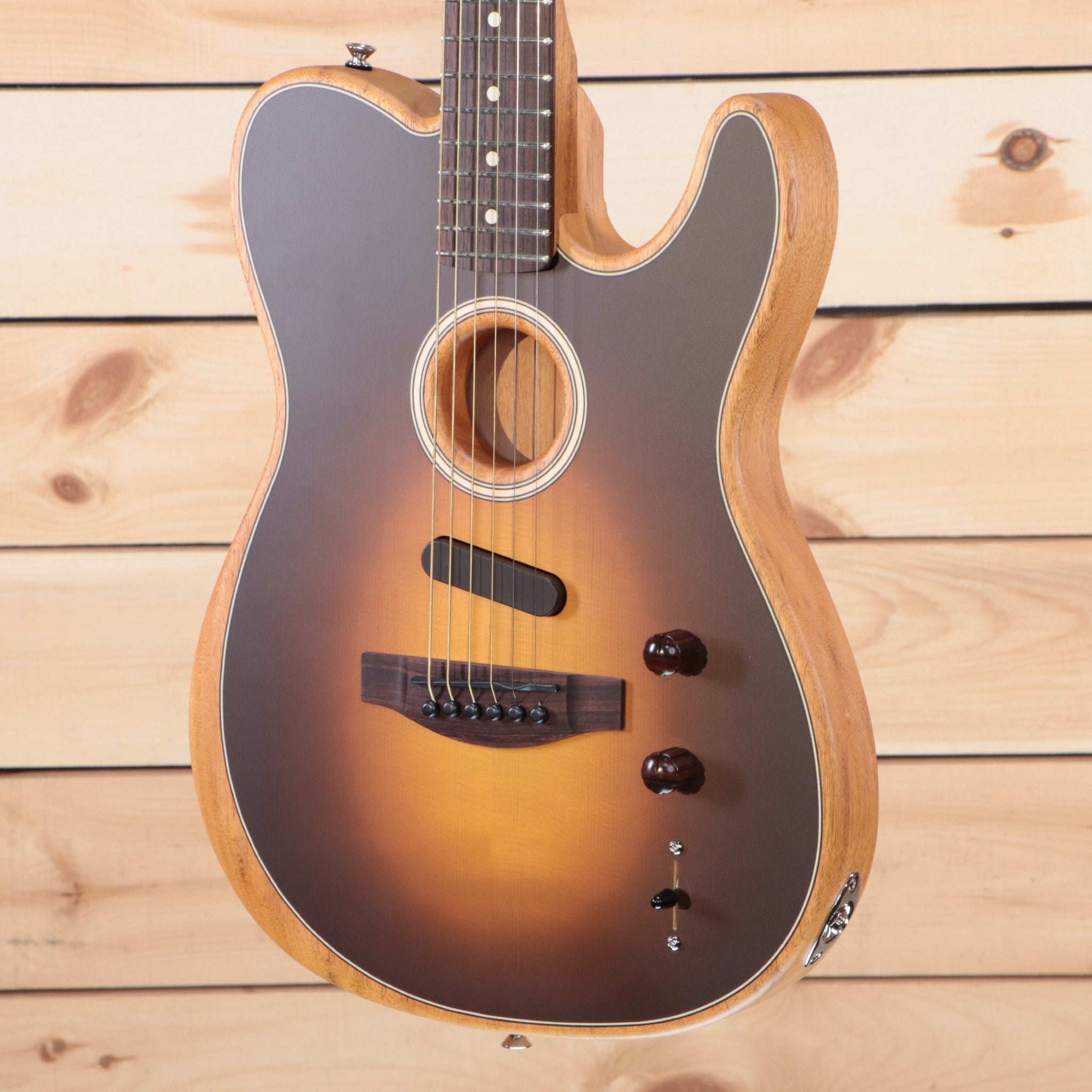 Fender Acoustasonic Player Telecaster electric-acoustic guitar Shadow Burst with rosewood fretboard