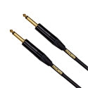 Gold 6ft guitar instrument cable with gold-plated connectors