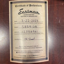 Eastman SB59 semi-hollow electric guitar goldburst finish with certificate of authenticity