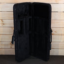 Jackson MJ Series Dinky DKR electric guitar black hard case open interior view
