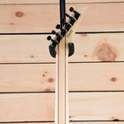 Jackson MJ Series Dinky DKRP electric guitar Transparent Blue Burst with black hardware and maple neck