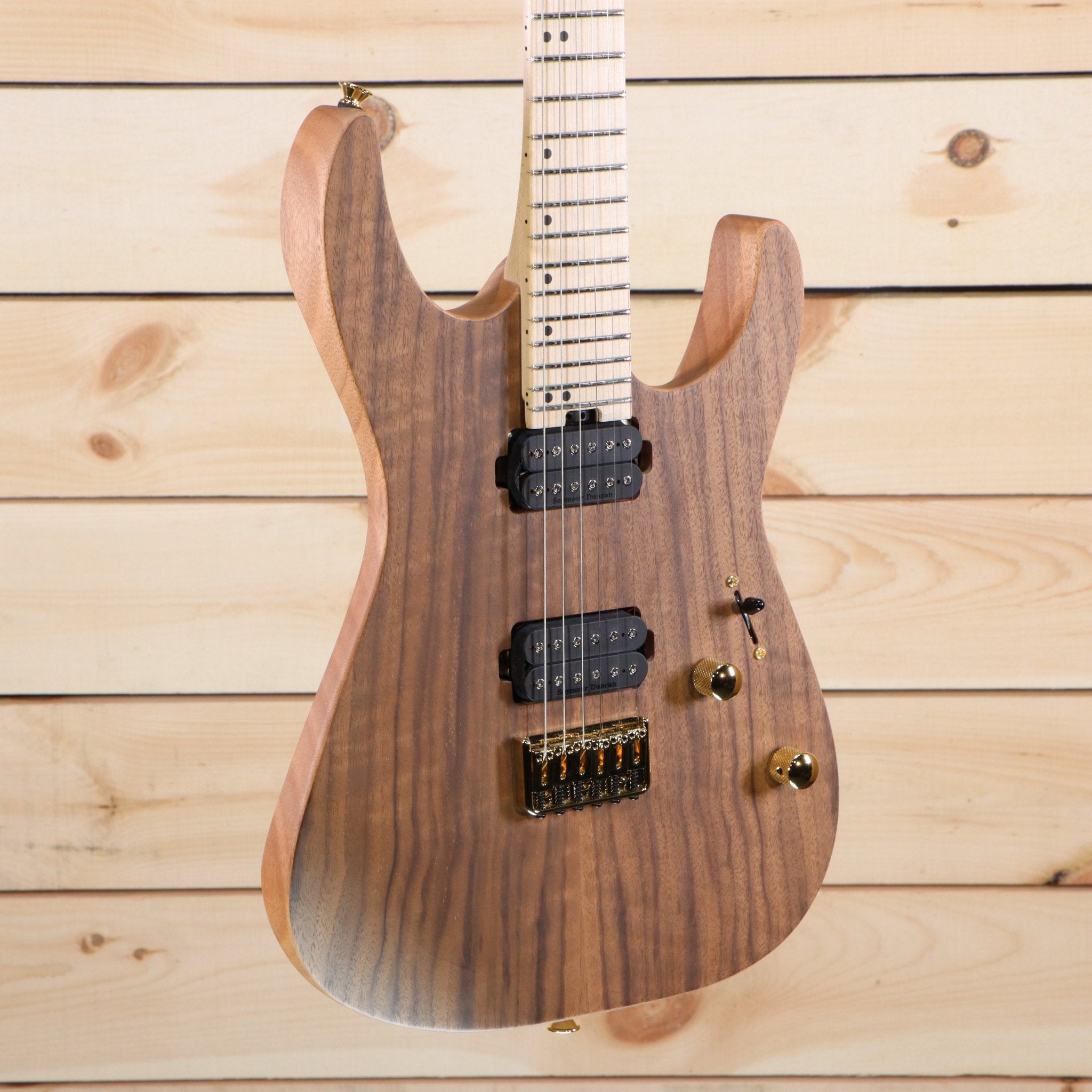 Charvel Pro-Mod DK24 HH HT M Mahogany with Figured Walnut Natural –  Righteous Guitars