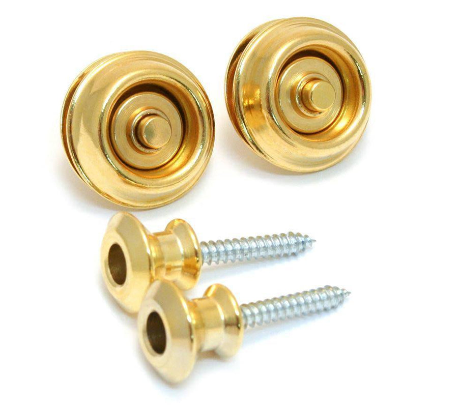 Dunlop Dual Design Straplok Brass-1-Righteous Guitars