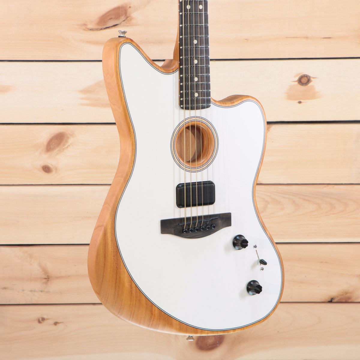 Fender American Acoustasonic Jazzmaster - Arctic White – Righteous 