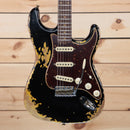 Fender Custom Shop LTD Roasted 1960 Stratocaster electric guitar black heavy relic finish tortoise pickguard