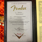 Fender Custom Shop LTD Roasted 1960 Stratocaster Certificate of Authenticity signed by Ron Thorn