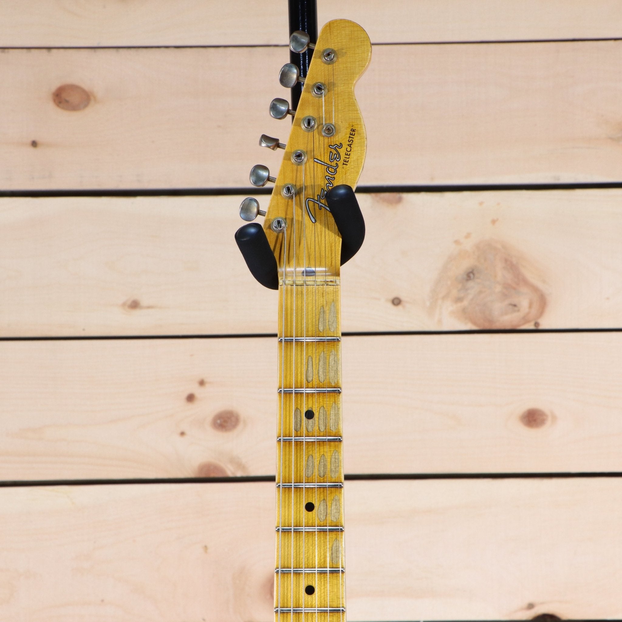 Fender 1955 Telecaster Relic electric guitar maple neck with aged frets and vintage tuners