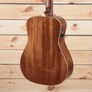 Fender Malibu Classic acoustic-electric guitar natural mahogany back with onboard preamp controls