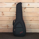 Fender Malibu Classic acoustic guitar gig bag black padded soft case with accessory pocket