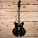 Gibson 1964 Trini Lopez VOS semi-hollow electric guitar ebony finish with diamond fretboard inlays