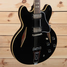 Gibson 1964 Trini Lopez VOS semi-hollow electric guitar ebony finish with diamond f-holes and trapeze tailpiece