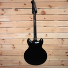 Gibson 1964 Trini Lopez VOS semi-hollow electric guitar Ebony back view with cream binding