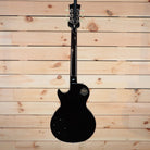 Gibson Les Paul Rocktop Geode electric guitar black back view with Gibson Custom medallion and control cavity cover