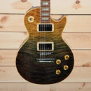 Gibson Les Paul Rocktop Geode electric guitar quilted maple top with black fade finish and gold hardware