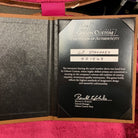 Gibson Custom Shop Certificate of Authenticity for LP Standard serial number 971568 signed by General Manager