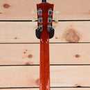 Gibson Les Paul Standard 1960 electric guitar back view mahogany neck with cream tuner buttons gold hardware