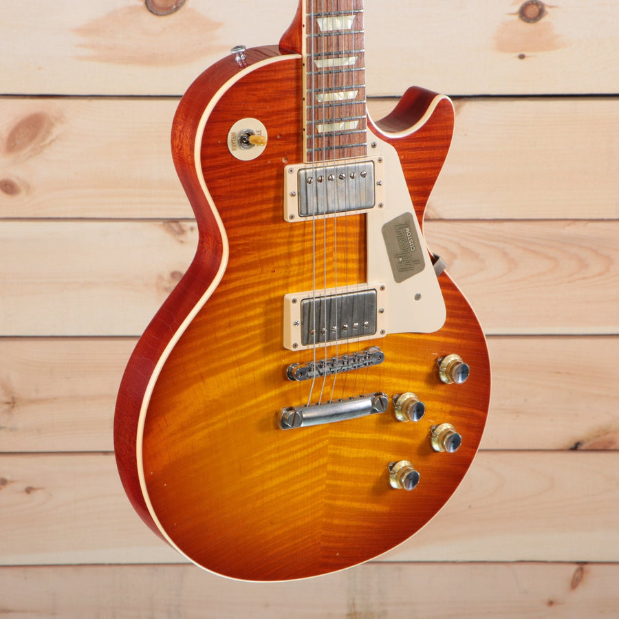 Gibson Les Paul Standard 1960 electric guitar P.137 heritage cherry sunburst flamed maple top dual humbuckers