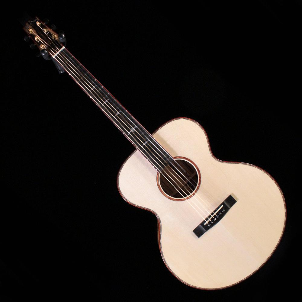 Huss and Dalton MJ Custom (Red Spruce/Moon Ebony) - Express Shipping - (HD-052) Serial: 5284 - PLEK'd-3-Righteous Guitars