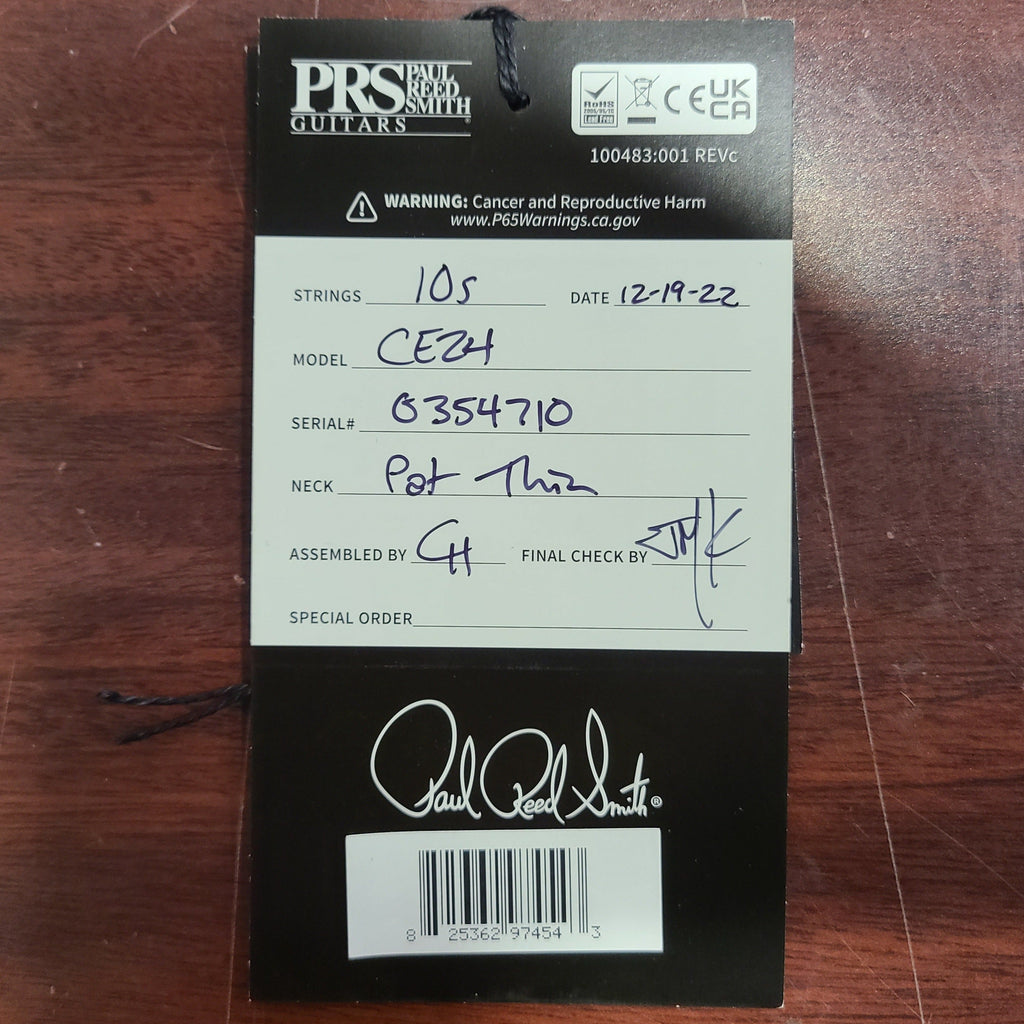 Paul Reed Smith CE 24 - Express Shipping - (PRS-1437) Serial: 22 0354710 - PLEK'd-10-Righteous Guitars