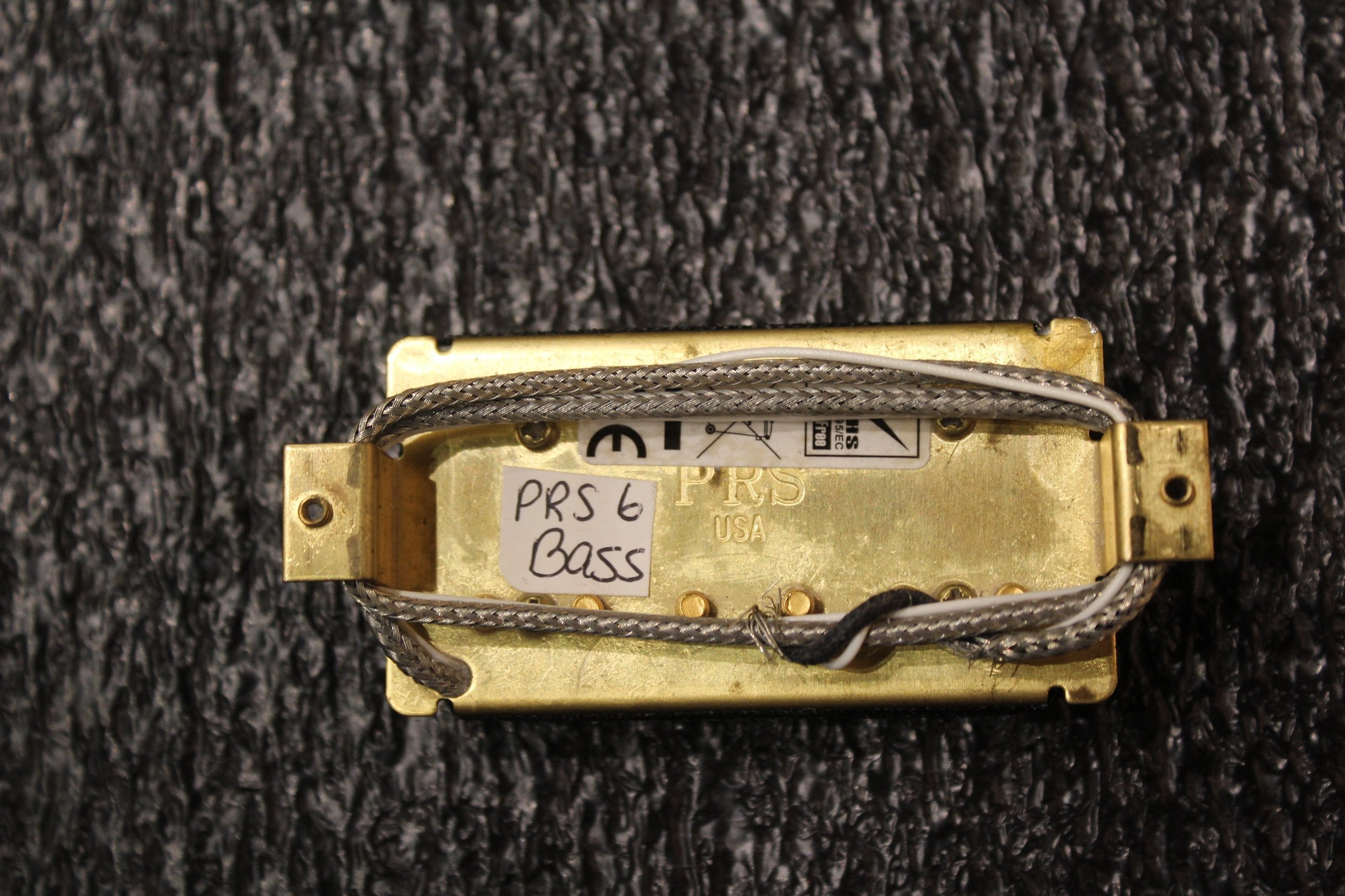 PRS #6 Bass Pickup Zebra Gold-2-Righteous Guitars